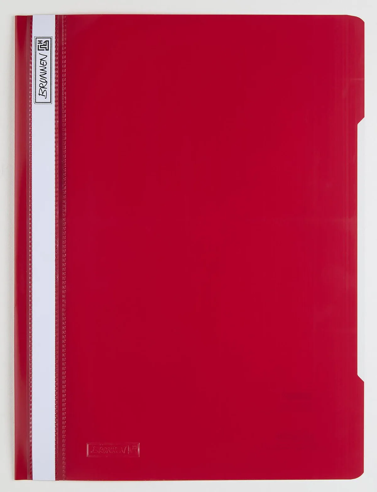 Schnellhefter Kunststoff rot DIN A4 überbreit, 1 St. by Brunnen – product photo
