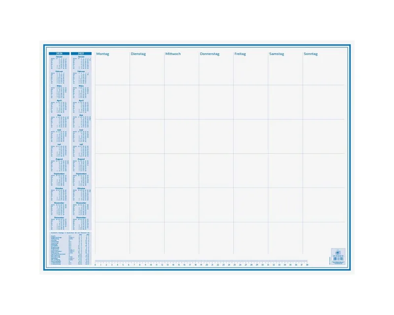 Schreibtischunterlage Schreibunterlage 2026/2027 56,5x42cm 30 Blatt von Brunnen – Produktfoto