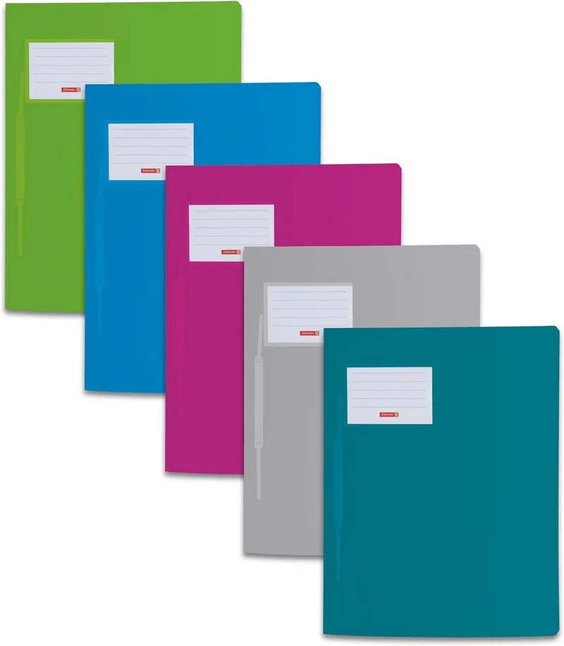 Schulheft Brunnen, FACT!pp Schnellhefter A4, mit Namensschild & Einstecktasche by Brunnen in White – product photo