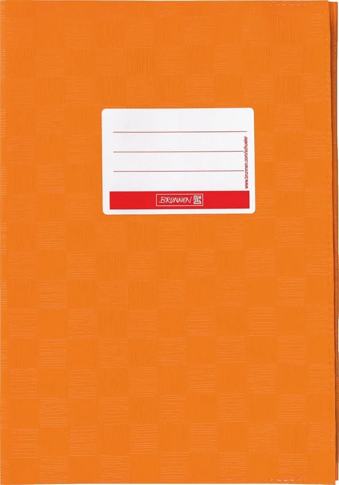 Schulheft BRUNNEN Hefthülle A5 Orange - Robuster Schutz mit Stil by Brunnen – product photo