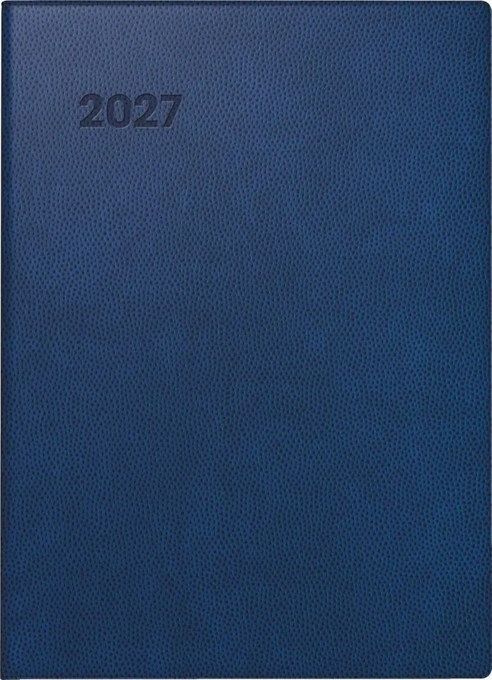 Taschenkalender BRUNNEN Taschenkalender Mod. 731 2027, A6, Kunststoff, dunkelblau von Brunnen in Blau – Produktfoto
