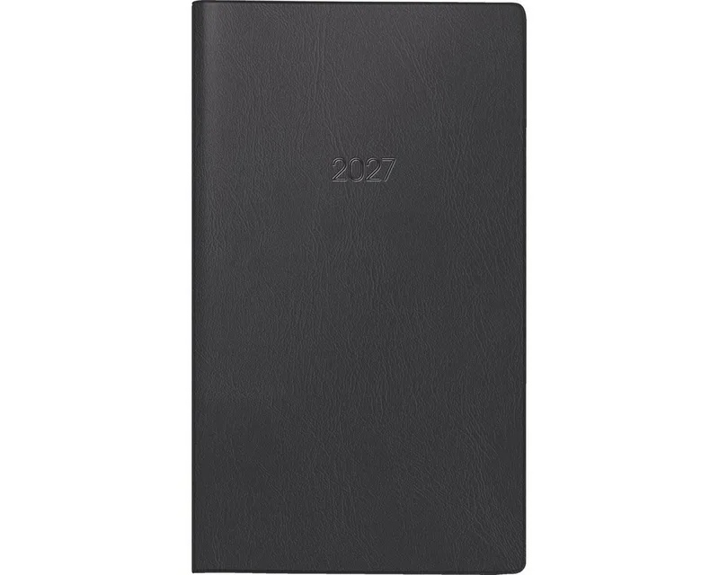 Taschenkalender Taschenkalender 753 8,7x15,3cm 1 Monat/2 Seiten Kunststoff 202 by Brunnen in Black – product photo