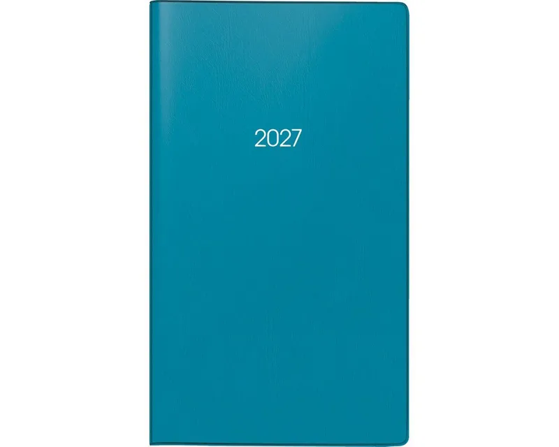 Taschenkalender Taschenkalender 753 8,7x15,3cm 1 Monat/2 Seiten Kunststoff petrol 2027 by Brunnen – product photo