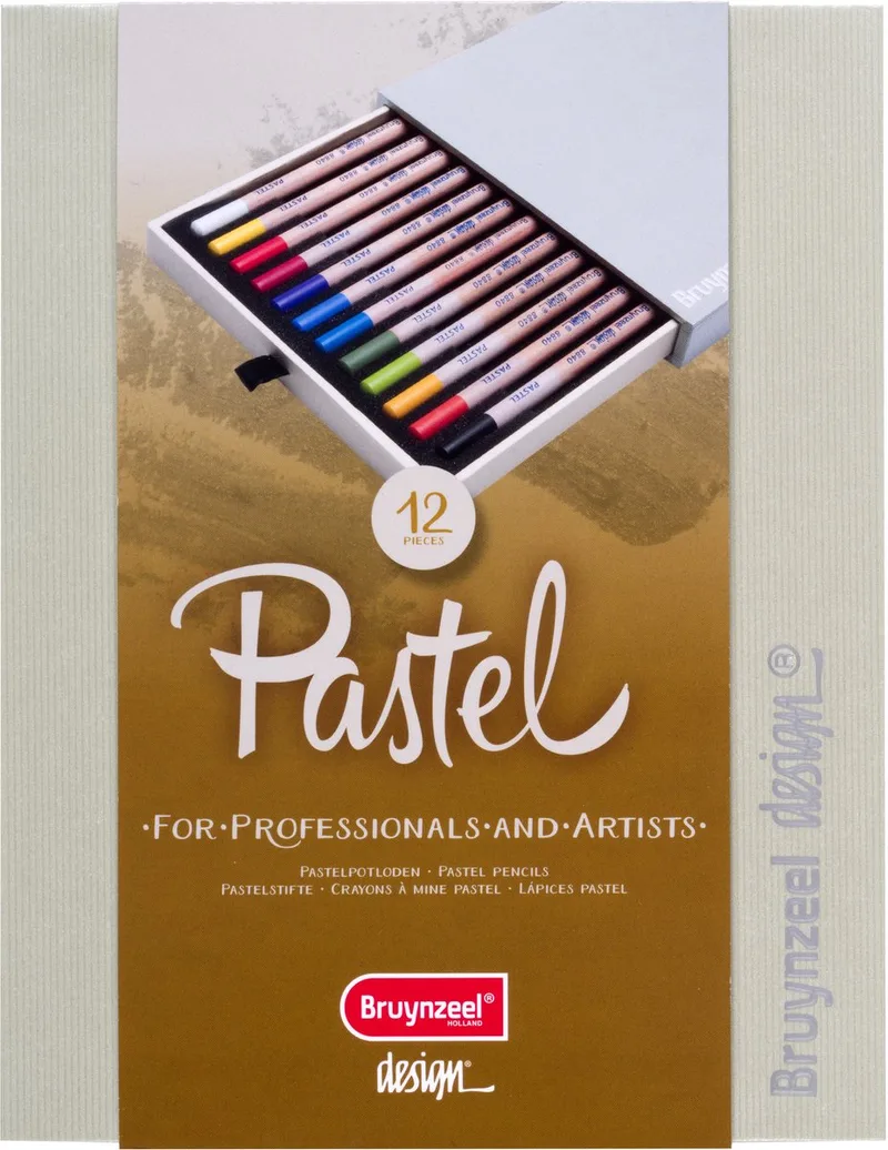 Design pastelpotlood box | 12 kleuren by Bruynzeel in 12 pastelpotloden – product photo