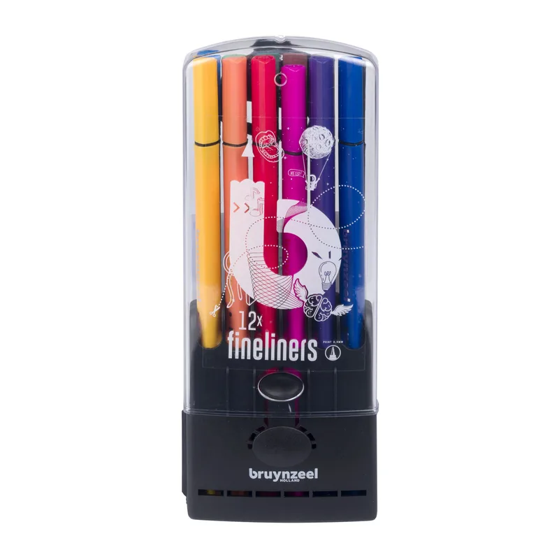 Fineliner bruynzeel teens 12st assorti | 4 stuks by Bruynzeel – product photo