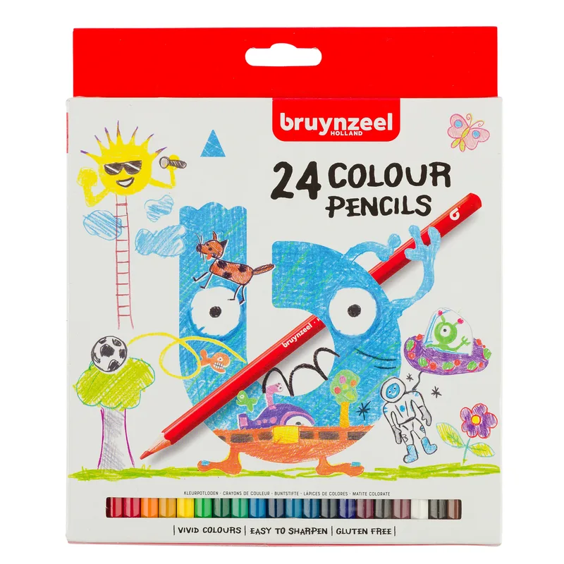 Kleurpotloden bruynzeel kids 24st ass | 6 stuks van Bruynzeel – productfoto