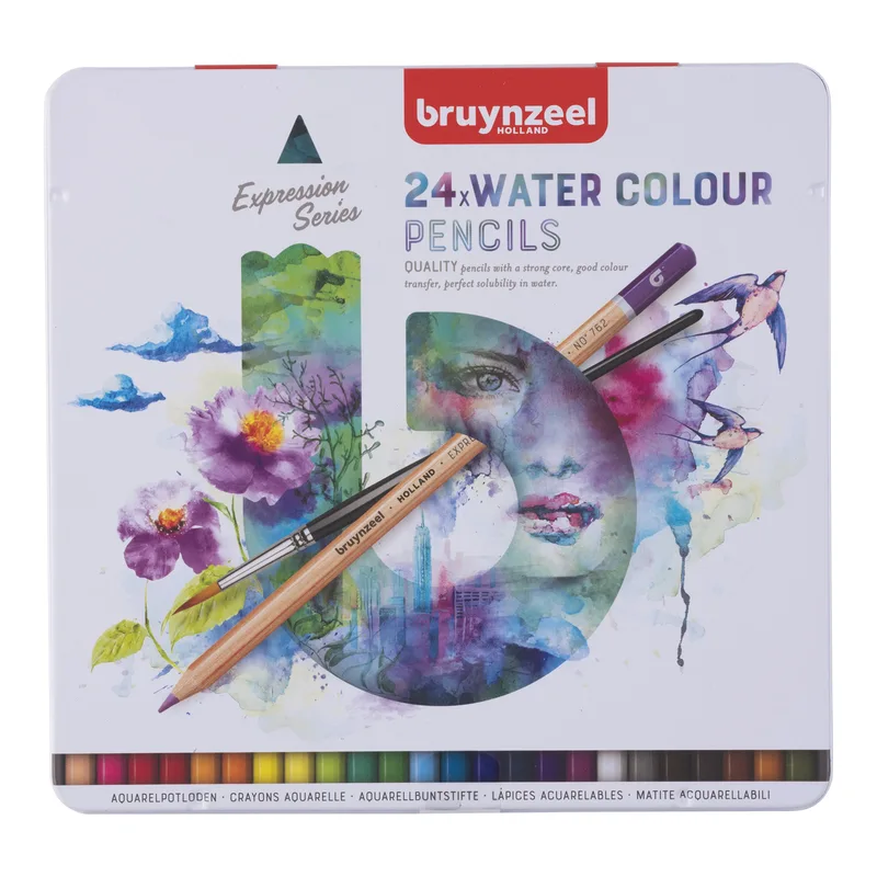 Kleurpotlood bruynzeel expression aquarel 24st ass | 6 stuks by Bruynzeel – product photo