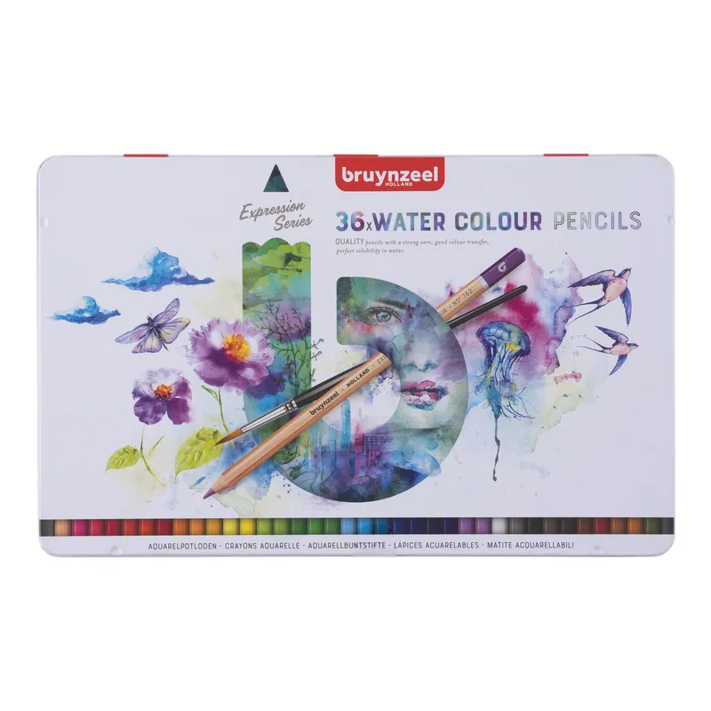 Kleurpotlood bruynzeel expression aquarel 36st ass | 4 stuks by Bruynzeel – product photo