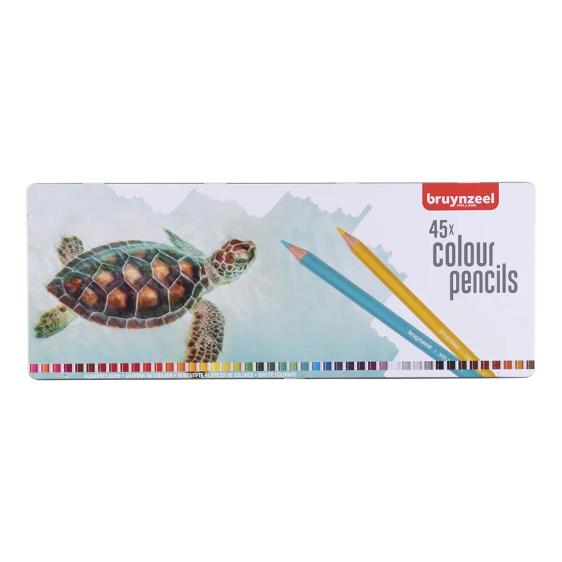 Kleurpotlood bruynzeel schildpad blik 45st ass | 4 stuks by Bruynzeel – product photo