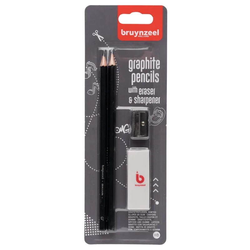 Potlood bruynzeel teens hb set 4 delen | 6 stuks by Bruynzeel – product photo