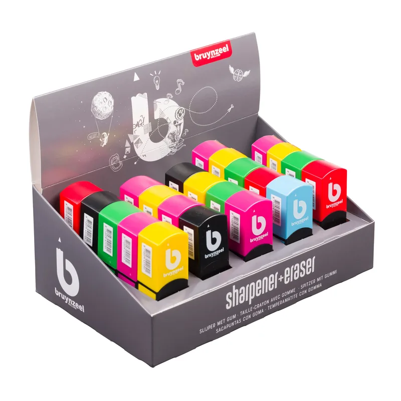 Puntenslijper-gum bruynzeel teens assorti | 25 stuks fra Bruynzeel – produktbillede