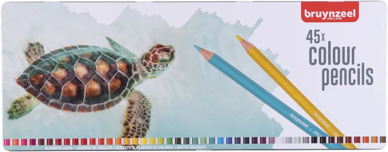 Schildpad blik 45 kleurpotloden by Bruynzeel in Schildpad blik – product photo