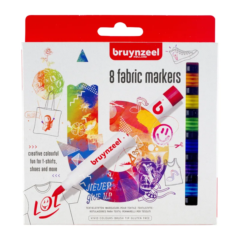Textielstift bruynzeel teens 8st assorti | 6 stuks by Bruynzeel – product photo