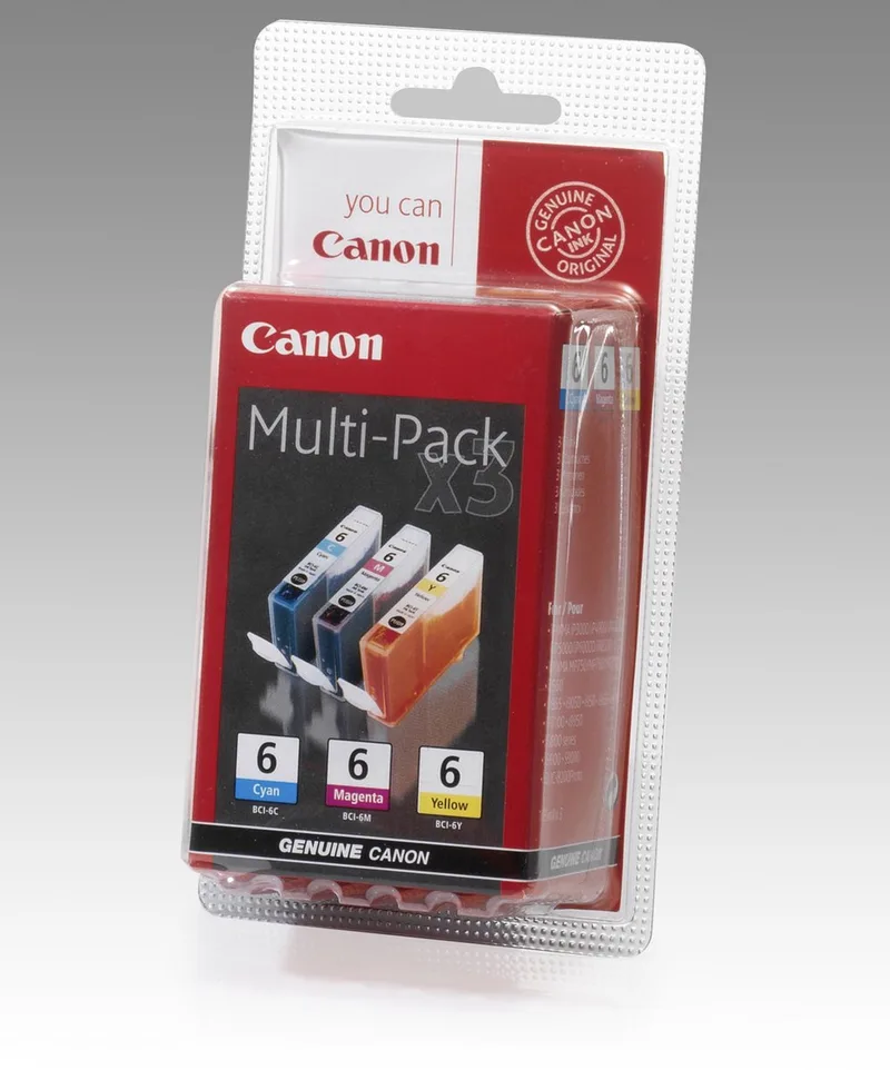 BCI-6 - Inktcartridges / Magenta / Geel von Canon in Cyaan – Produktfoto