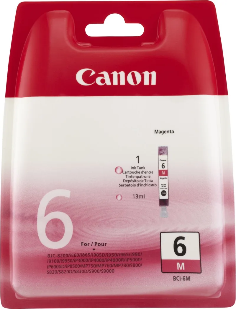 BCI-6m - Inktcartridge fra Canon i Magenta – produktbillede