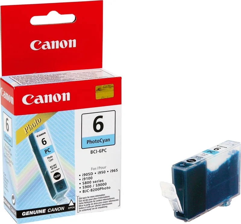 BCI-6PC - Inktcartridge / Foto de Canon en Cyaan – photo produit