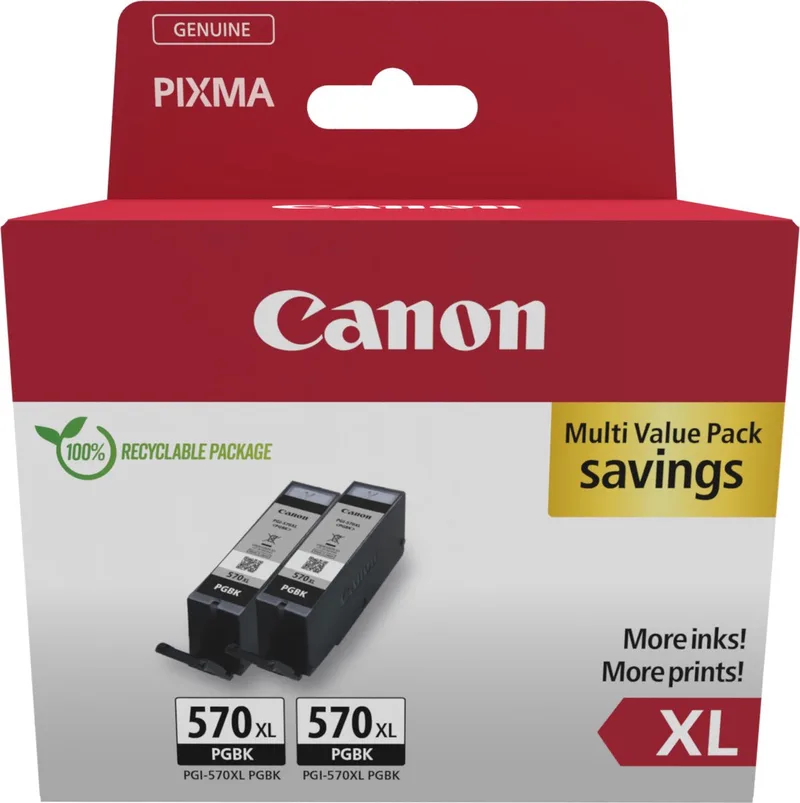 Canon 0318C010 inktcartridge 2 stuk(s) Origineel Hoog (XL) rendement de Canon en Noir – photo produit