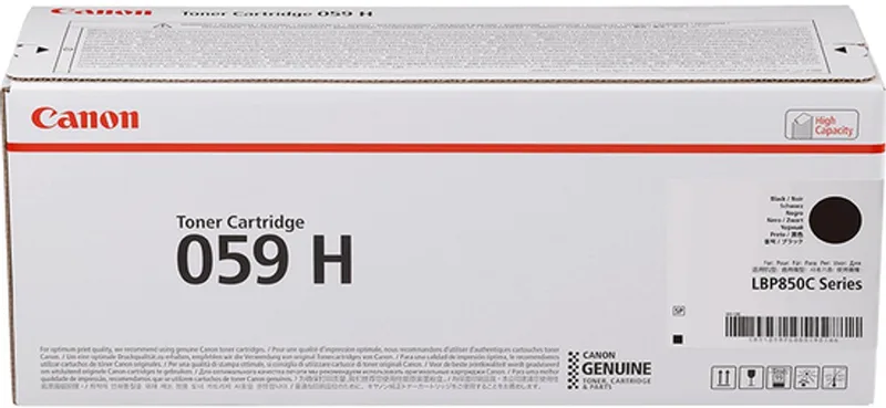 Canon 059 H - Hoge capaciteit - origineel - tonercartridge - voor i-SENSYS LBP852Cx;Satera LBP851C;LBP852Ci de Canon en Noir – photo produit