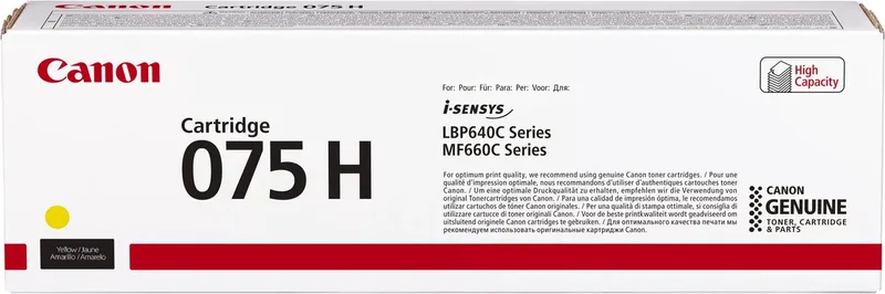 Canon 075 H tonercartridge 1 stuk(s) Origineel de Canon en Jaune – photo produit