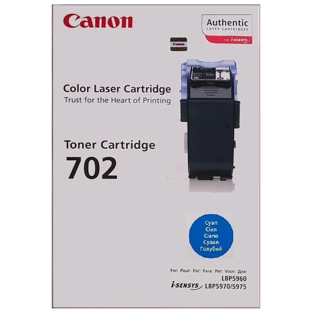 Canon 9644A004 Canon 702 Tonerkassett Cyan från Canon – produktbild