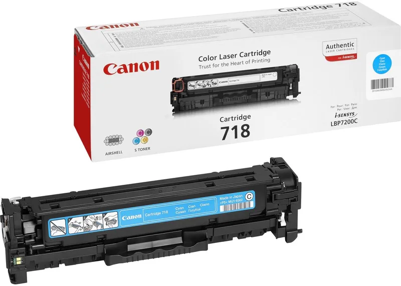 Canon 718 Tonercartridge de Canon en Cyaan – photo produit