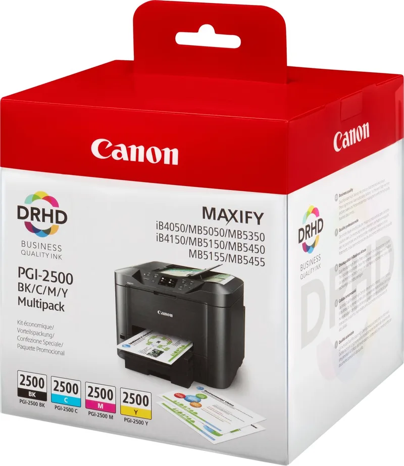 Canon - 9290B004 - PGI-2500BKCMY - Inktcartridge MultiPack von Canon in Schwarz – Produktfoto