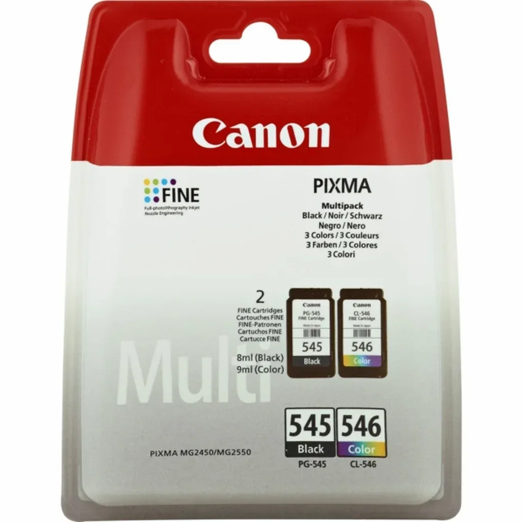 Canon PG-545 CL 546 Blækpatron Multipack BK + CMY 8287B006 N/A by Canon – product photo