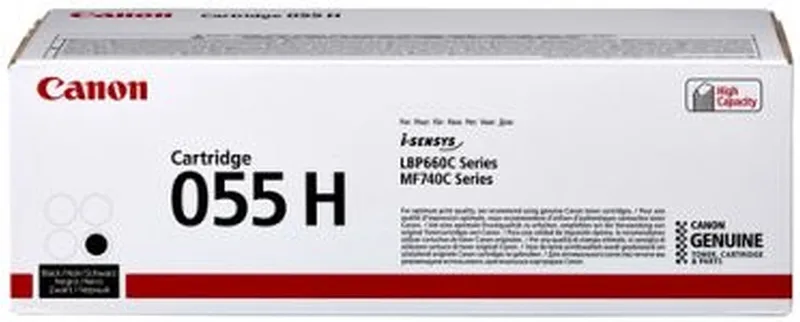Cartridge Toner Canon 055H black 7600 pagina's by Canon in Black – product photo