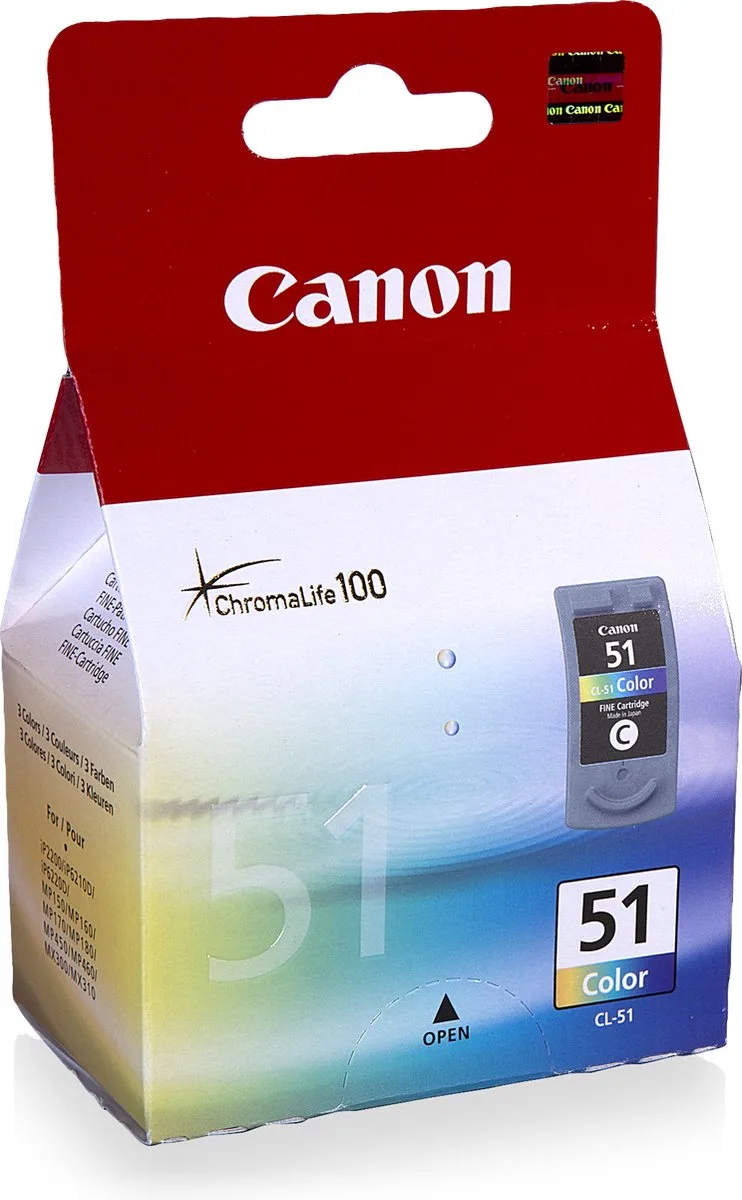 CL-51 Inktcartridge / Color de Canon en Cyaan – photo produit
