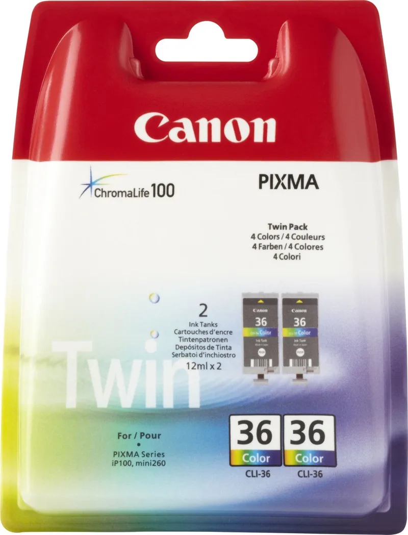 CLI-36 - Inktcartridge / Kleur by Canon in Black, Cyaan, Magenta, Yellow – product photo
