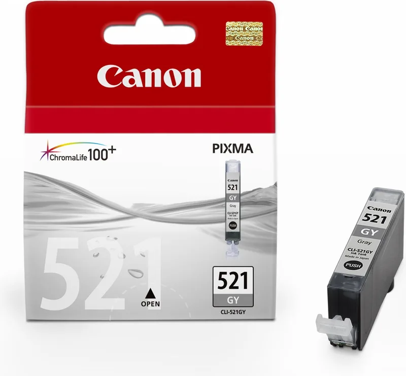 CLI-521 GY inktcartridge från Canon i Grå – produktbild