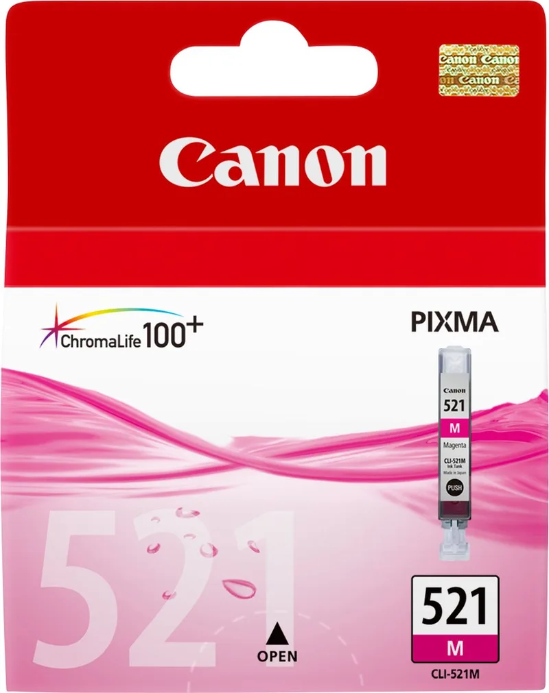 CLI-521M Inktcartridge von Canon in Magenta – Produktfoto 1 von 2