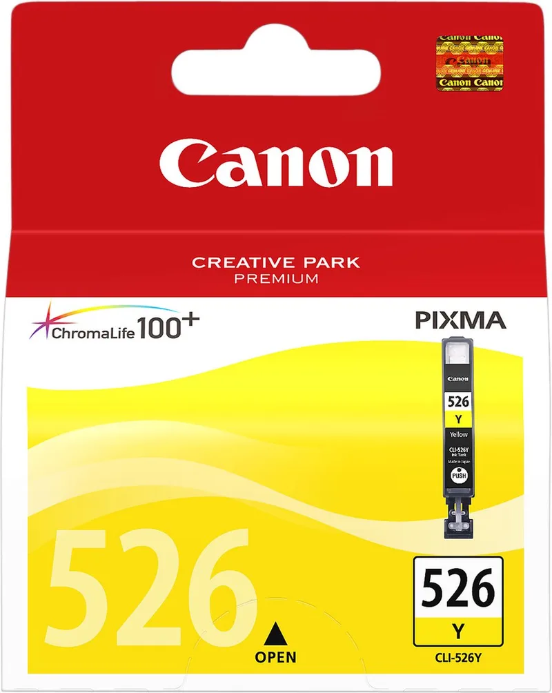 CLI-526Y - Inktcartridge - Origineel - Standaard capaciteit by Canon in Yellow – product photo 1 of 2