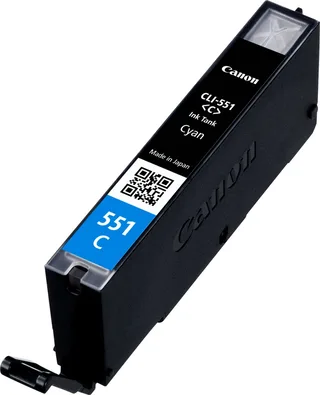 CLI-551C - Inktcartridge - Origineel - Standaard capaciteit by Canon in Cyaan – product photo 1 of 2