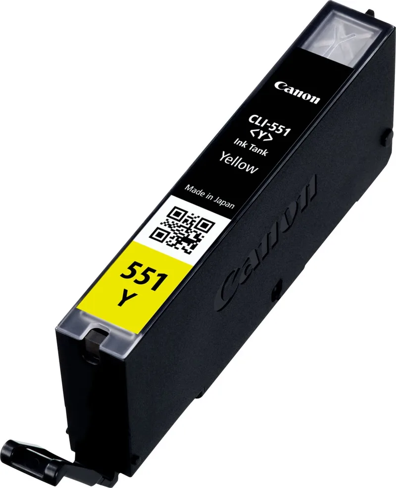CLI-551Y - Inktcartridge - Origineel - Standaard capaciteit de Canon en Jaune – photo produit 1 sur 2