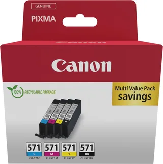 CLI-571 - Inktcartridge - Origineel - Standaard capaciteit fra Canon i Kleur – produktbillede 1 af 2