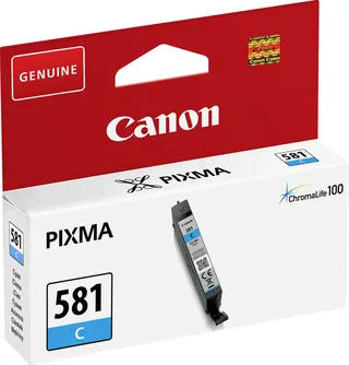 CLI-581C - Inktcartridge - Origineel - Standaard capaciteit by Canon in Cyaan – product photo 2 of 2