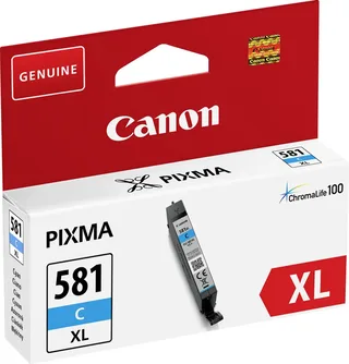 CLI-581C XL - Inktcartridge - Origineel - Hoge capaciteit fra Canon i Cyaan – produktbillede 2 af 2