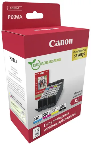 CLI-581XL - Inktcartridge - Origineel - Hoge capaciteit - Kleur by Canon in Black – product photo 2 of 2