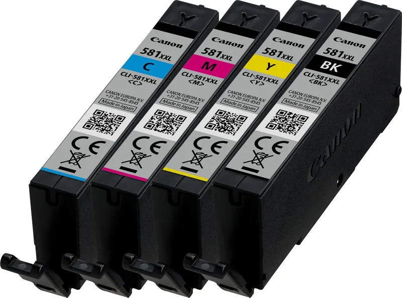 CLI-581XXL - XXL Inktcartridge multipack - Cyaan / Magenta / Geel de Canon en Noir – photo produit