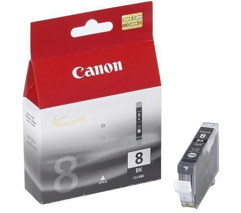 CLI-8 BK originele inktcartridge - zwart, met beveiliging, 1 stuk von Canon – Produktfoto