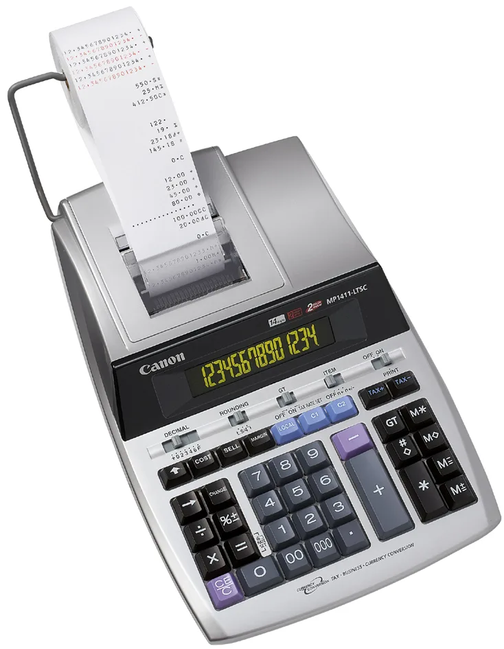 druckender Tischrechner MP1411-LTSC von Canon – Produktfoto