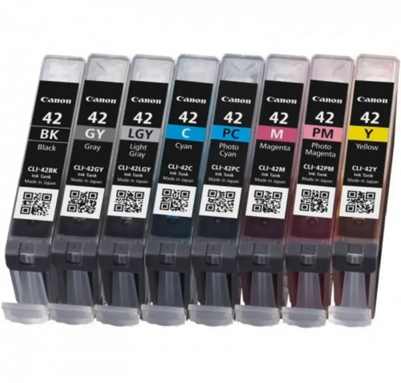 Druckerpatrone CLI-42 Original Kombi-Pack Schwarz, Cyan, Magenta, Gelb, Photo Cyan, Photo Magenta, Grau, Photo Grau 6384B010 von Canon – Produktfoto