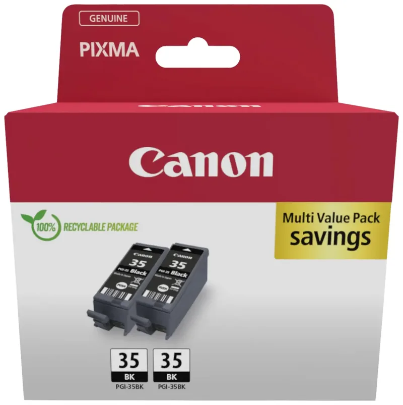 Druckerpatrone PGI-35 BK Original 2er-Pack Schwarz 1509B029 von Canon – Produktfoto