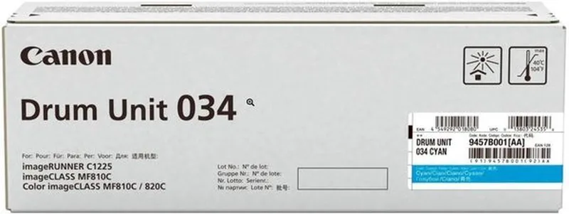 Drum Unit 034 by Canon in Cyan – product photo