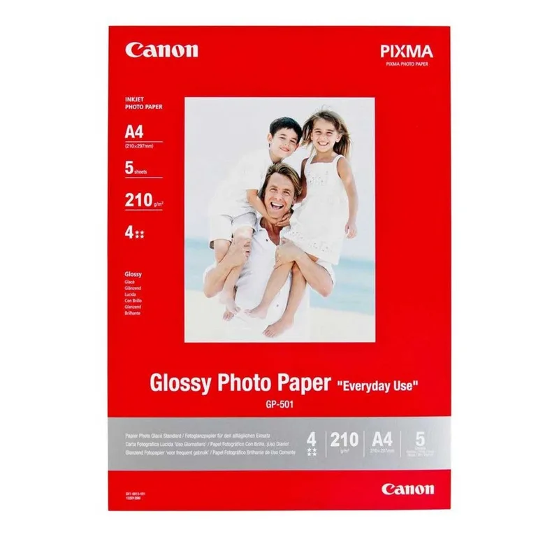 Fotopapier GP-501 Fotopapier A4 5 de Canon en Blanc – photo produit