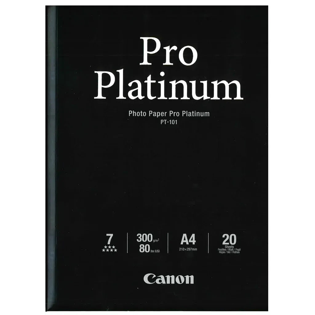 PT-101 Pro Platinum - Fotopapier de Canon – photo produit