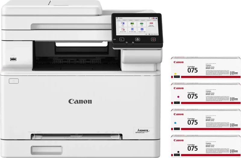 i-SENSYS MF664 CDW + 1 set extra toners van Canon – productfoto