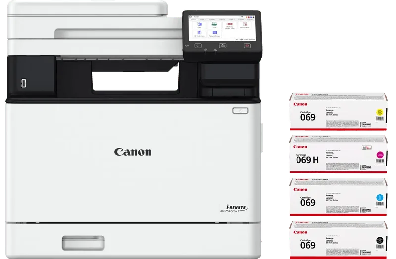 i-SENSYS MF754 CDW II + 1 set extra XL toners van Canon – productfoto