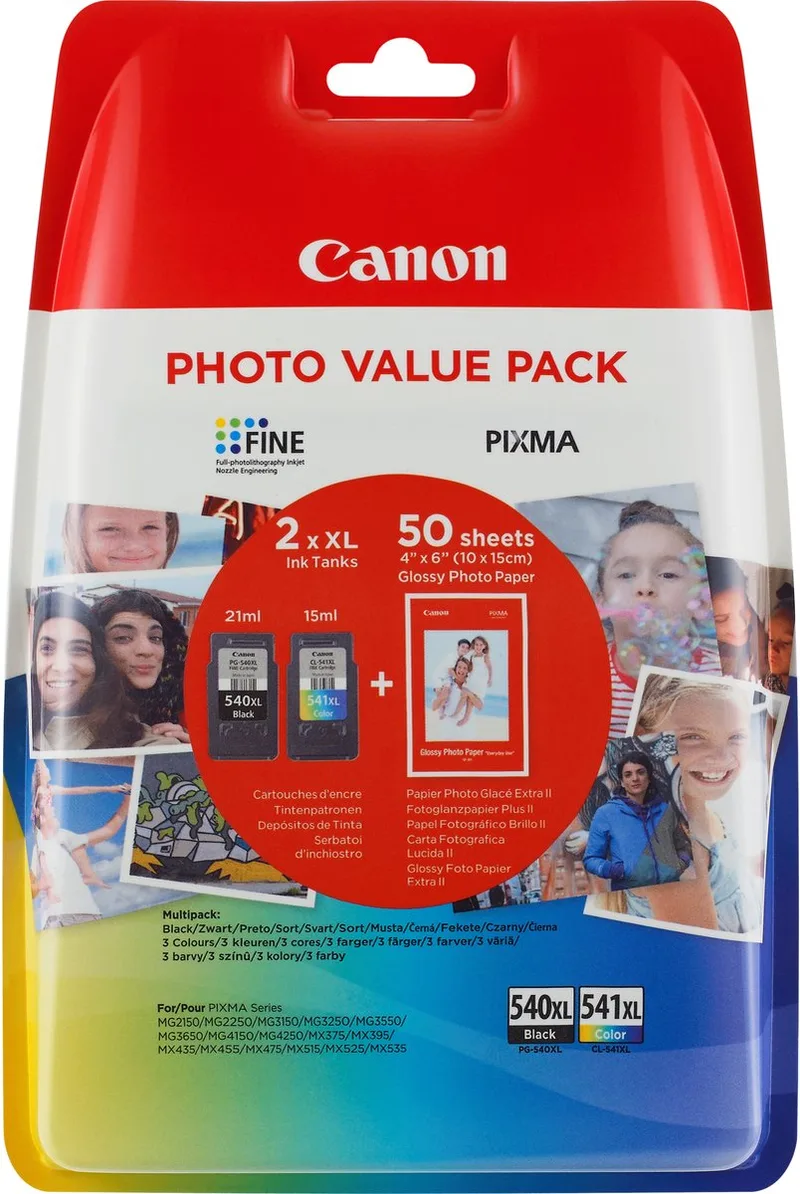 Inktcartridge Canon PG-540L + CL-541XL - Kleur by Canon in Black – product photo